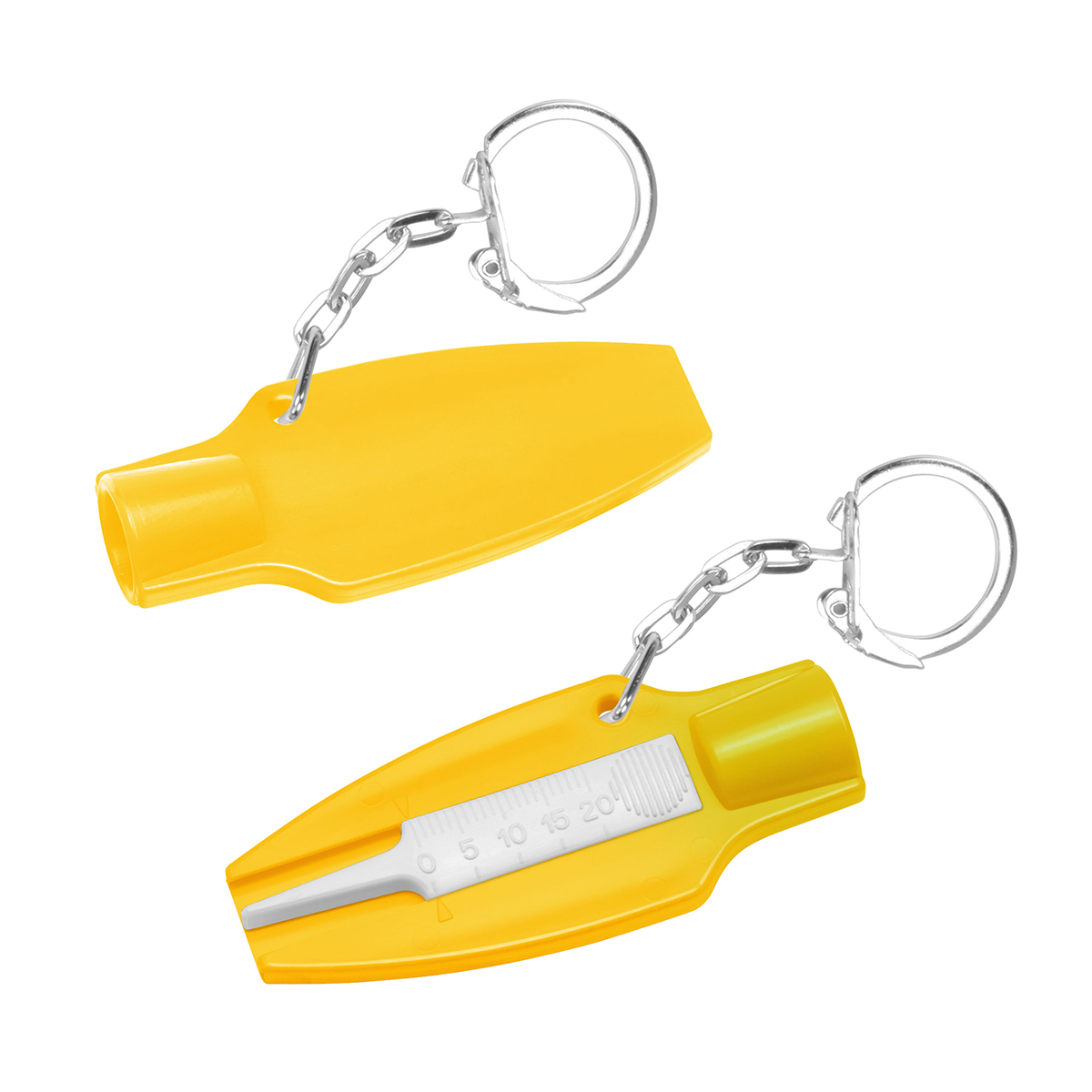 Reifenprofiltiefenmesser mit Ventilkappendreher Reifenprofiltiefenmesser mit Ventilkappendreher