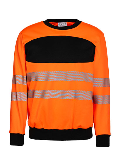 Korntex EOS Hi-Vis Workwear Sweatshirt With Printing Area Korntex EOS Hi-Vis Workwear Sweatshirt With Printing Area