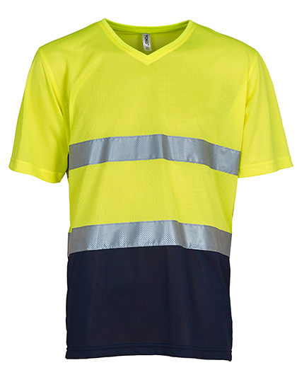 YOKO Hi-Vis Top Cool Super Light V-Neck T-Shirt YOKO Hi-Vis Top Cool Super Light V-Neck T-Shirt