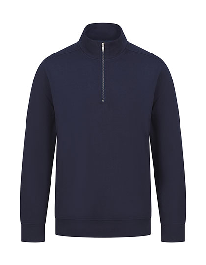 Henbury Unisex Sustainable 1'4 Zip Sweatshirt