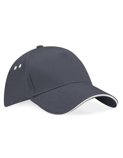 Beechfield Ultimate 5 Panel Cap - Sandwich Peak Beechfield Ultimate 5 Panel Cap - Sandwich Peak