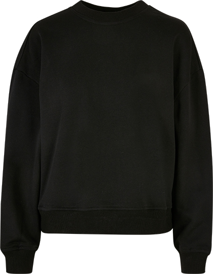 Build Your Brand Ladies Oversized Crewneck Sweatshirt
