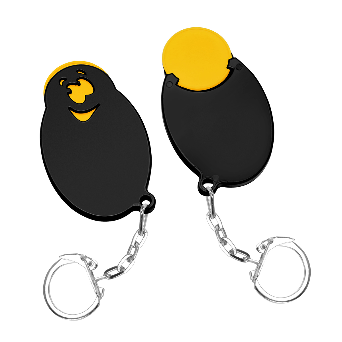 Chiphalter mit 1€-Chip Gesicht