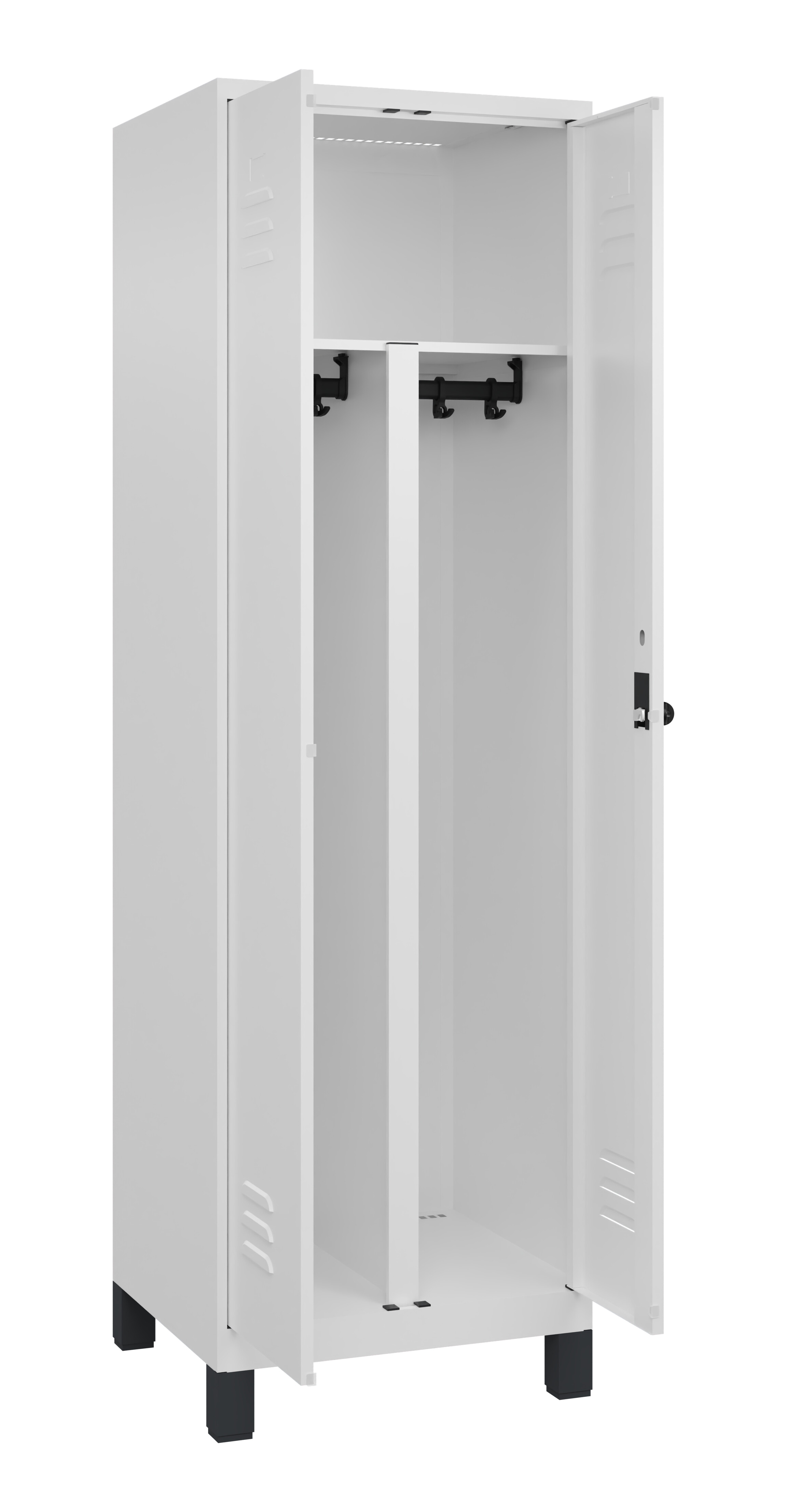 PSA Doppel-Spind Classic Plus, Füße, 2 Abteile, 1950x600x500mm