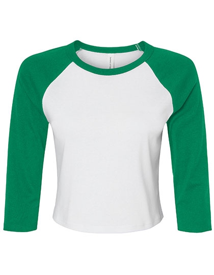 Bella Women´s Micro Rib 3'4 Raglan Baby Tee