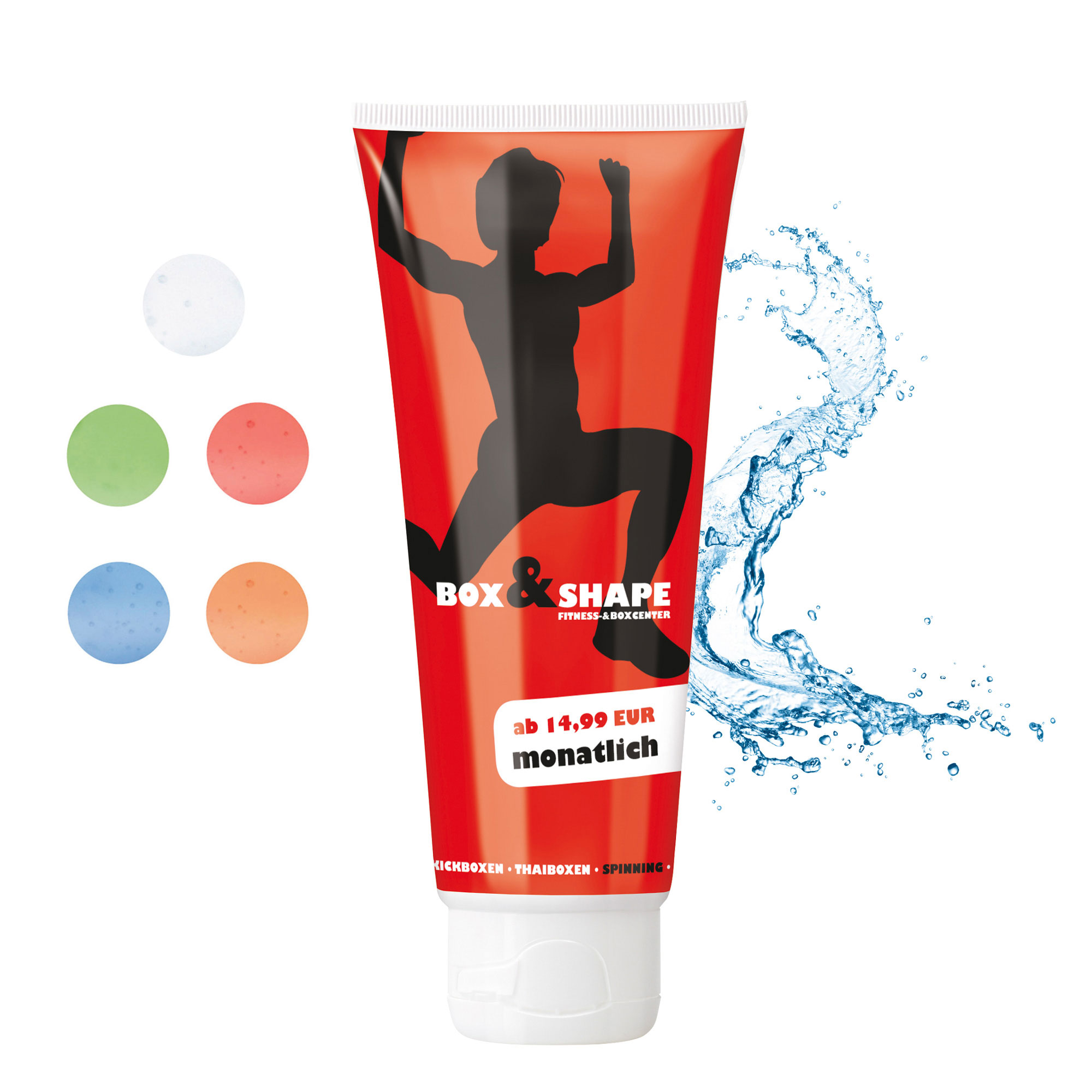 100 ml Tube mit Klappdeckel weiß - Duschgel Body & Hair - RealityPrint 100 ml Tube mit Klappdeckel weiß - Duschgel Body & Hair - RealityPrint