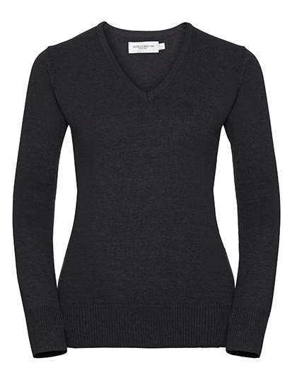 Russell Collection Ladies´ V-Neck Knitted Pullover