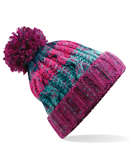 Beechfield Corkscrew Pom Pom Beanie Beechfield Corkscrew Pom Pom Beanie