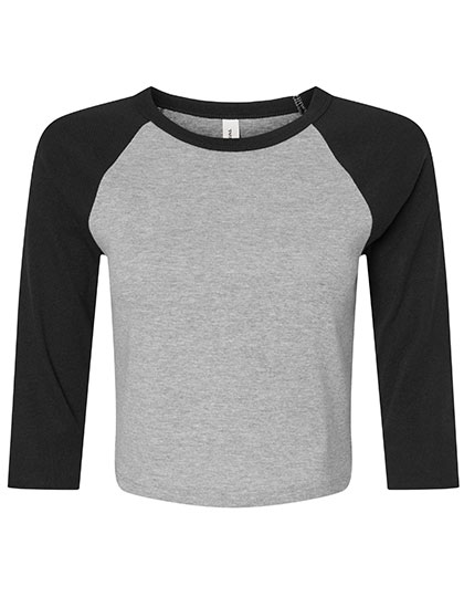 Bella Women´s Micro Rib 3'4 Raglan Baby Tee