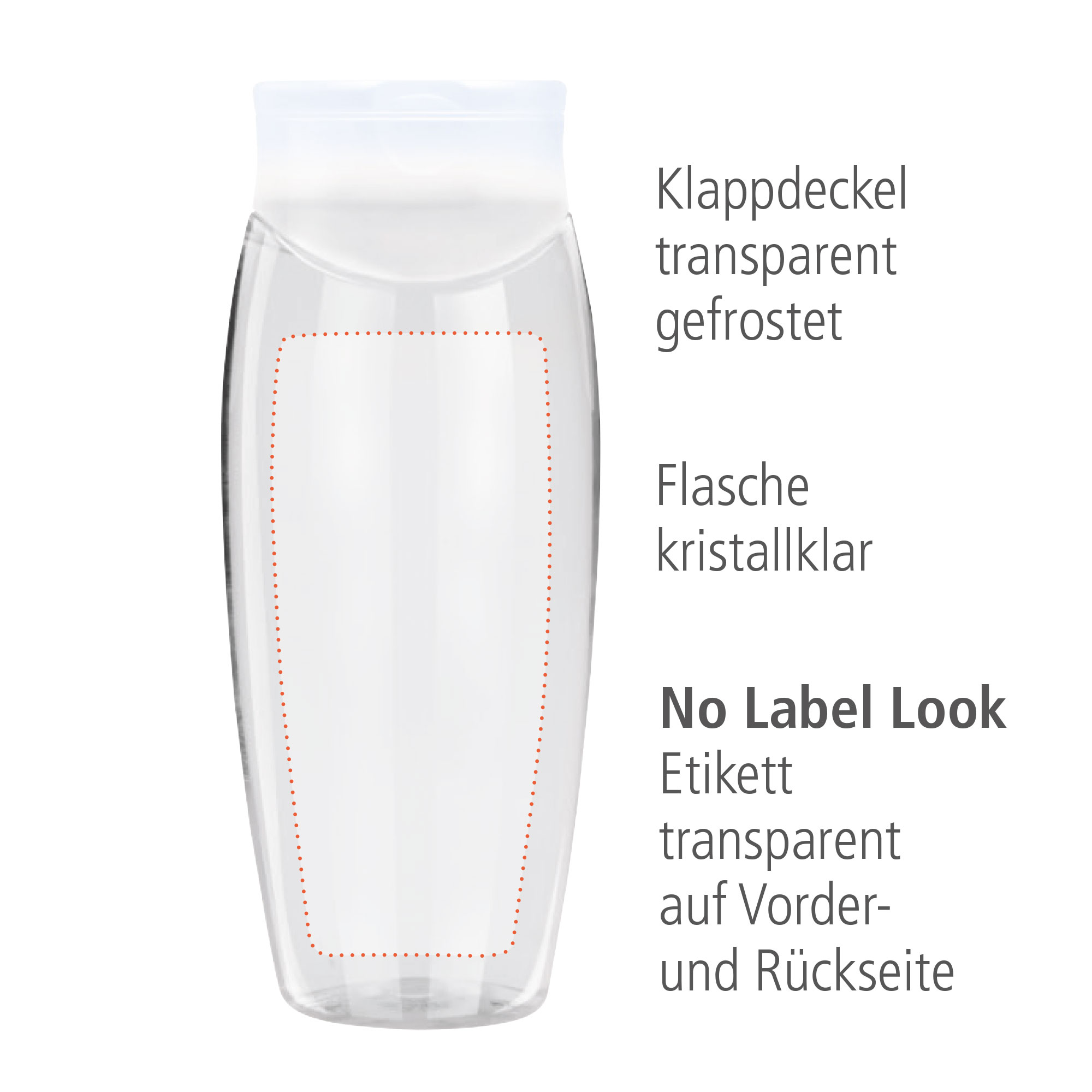 200 ml Flasche - Duschgel Body & Hair - No Label Look (VS & RS)
