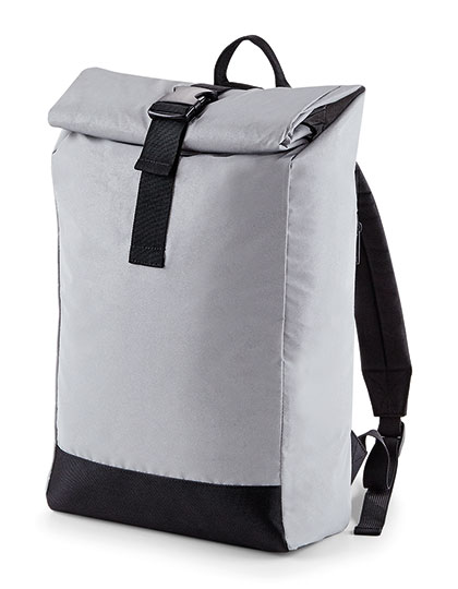 BagBase Reflective Roll-Top Backpack BagBase Reflective Roll-Top Backpack