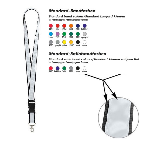 Schlüsselband-Lanyard Satin Schlüsselband-Lanyard Satin