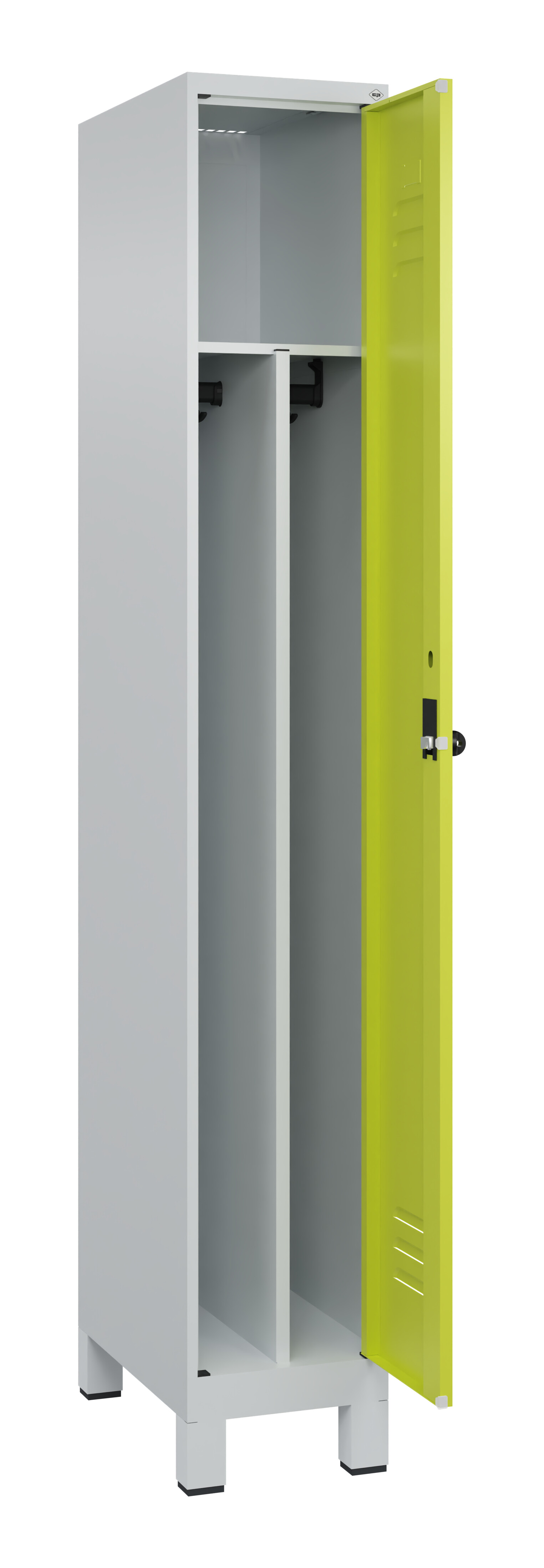 Spind Classic Plus, Füße, 1 Abteil, 1950x300x500mm Spind Classic Plus, Füße, 1 Abteil, 1950x300x500mm