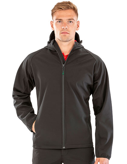 Result Genuine Recycled Men´s Recycled 3-Layer Printable Hooded Softshell Jacket