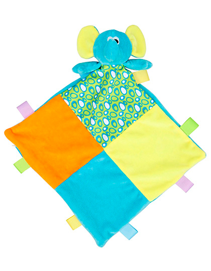 Mumbles Baby Multi Coloured Comforter With Rattle