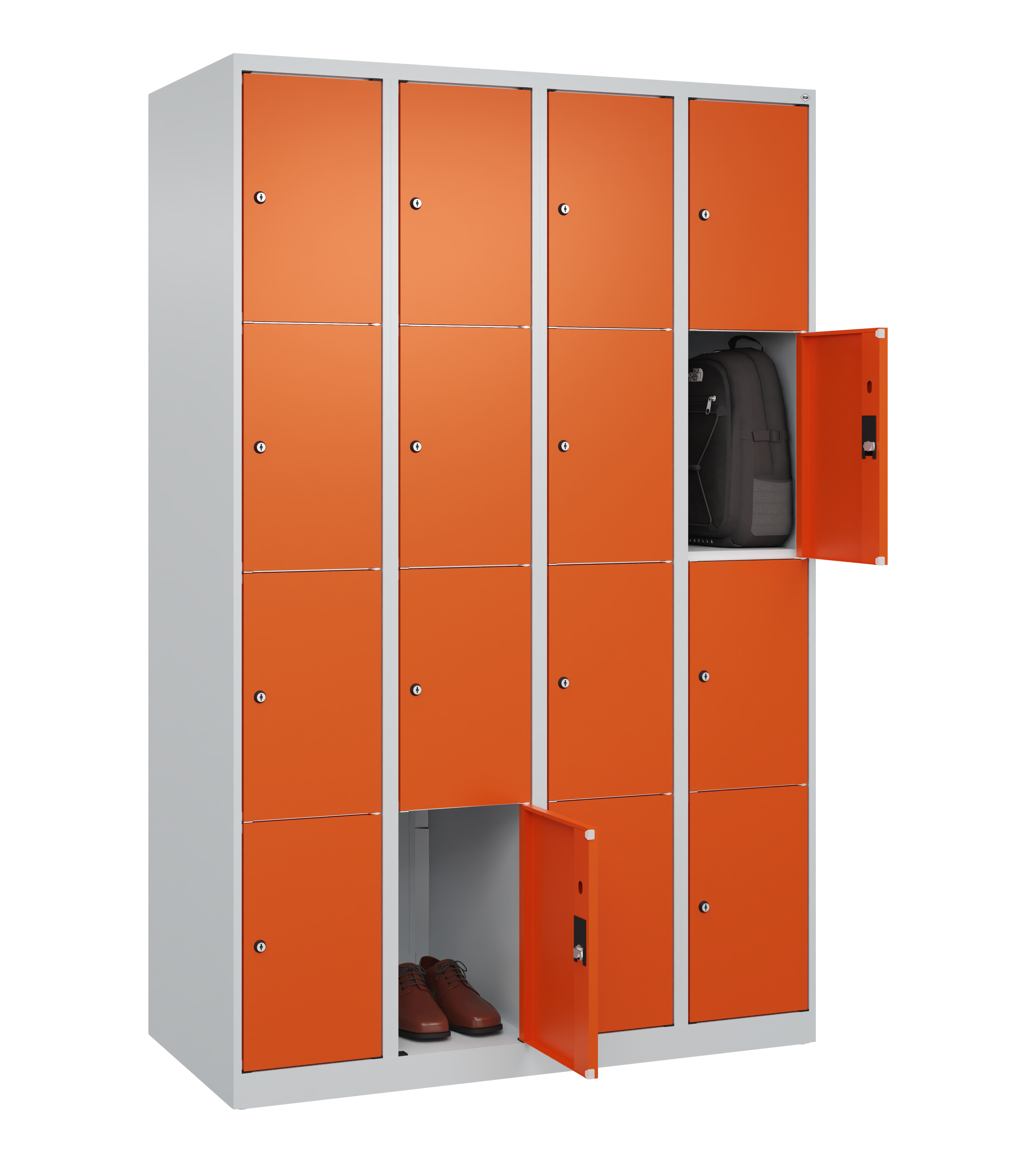 Schließfachschrank Classic Plus, 16 Fächer, 1850x1200x500mm Schließfachschrank Classic Plus, 16 Fächer, 1850x1200x500mm