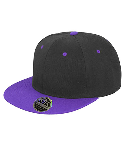 Result Headwear Bronx Original Flat Peak Snapback Dual Colour Cap