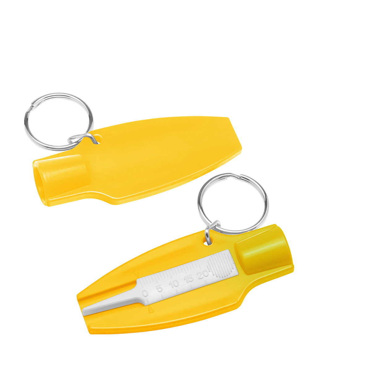 Reifenprofiltiefenmesser mit Ventilkappendreher Reifenprofiltiefenmesser mit Ventilkappendreher