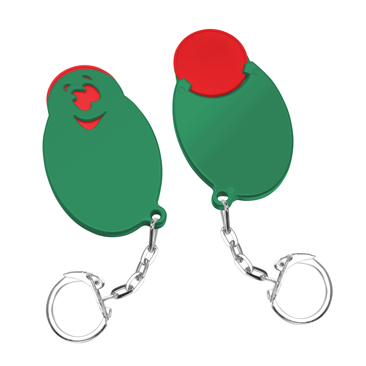 Chiphalter mit 1€-Chip Gesicht Chiphalter mit 1€-Chip Gesicht