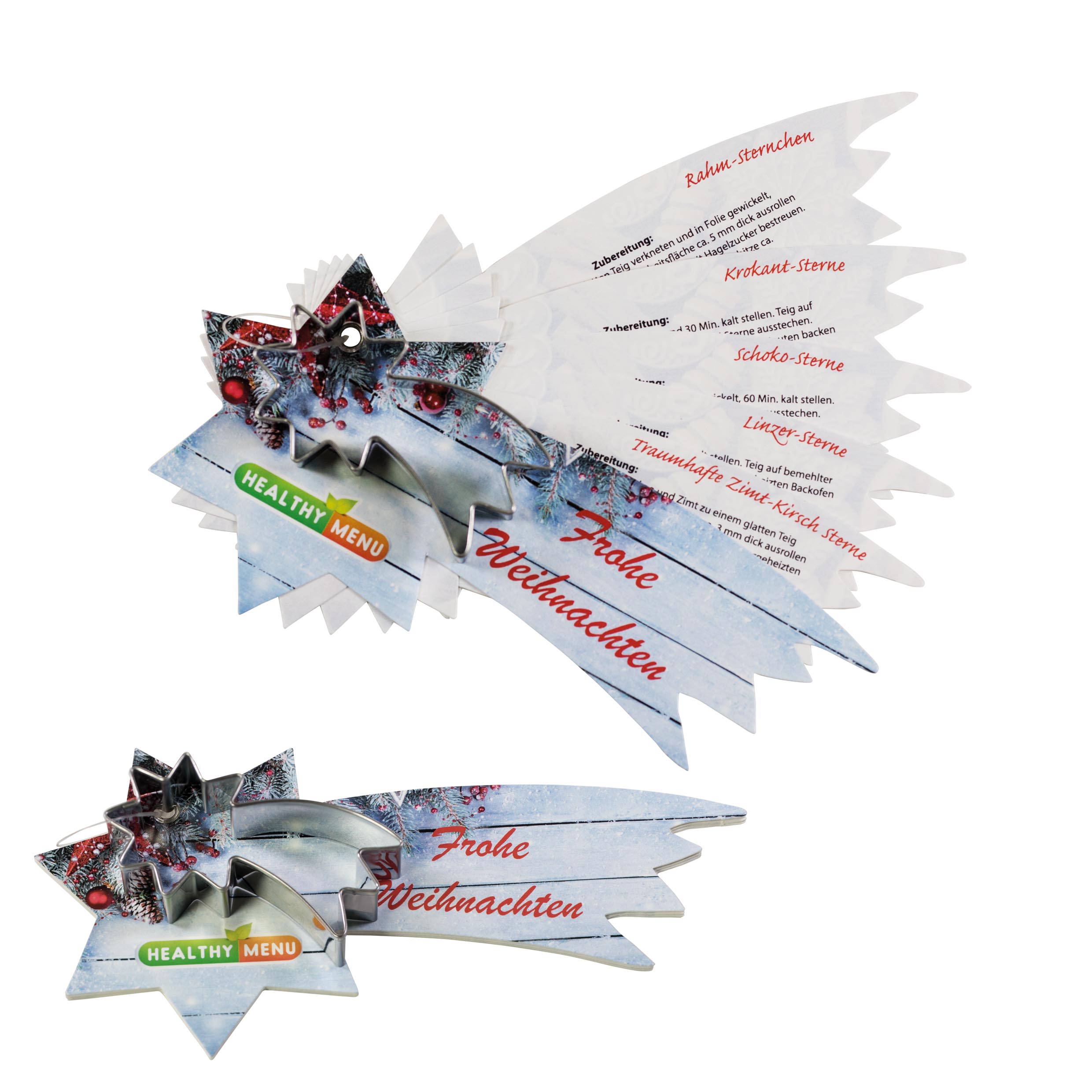 Backförmchen mit Rezeptblock Komet Backförmchen mit Rezeptblock Komet