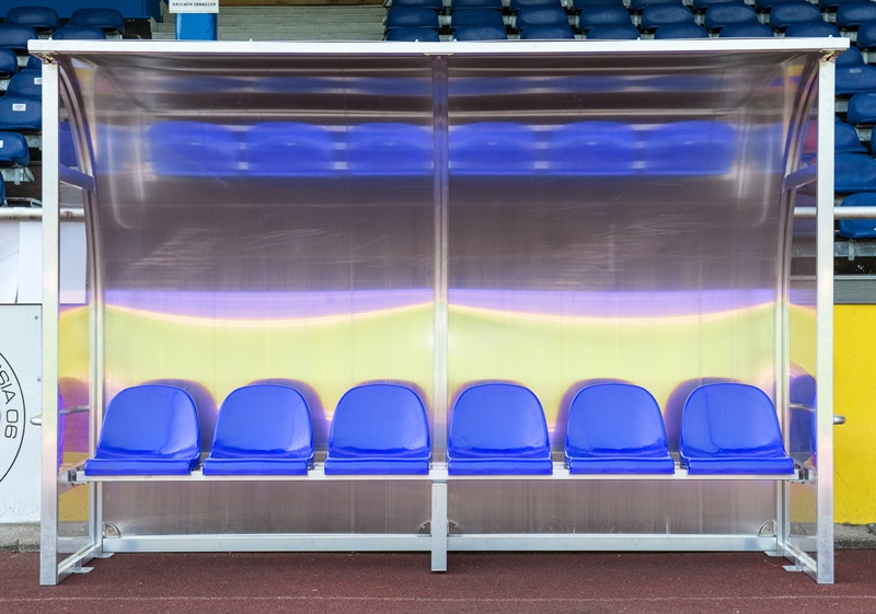 Spielerkabine Eurochamp Alu-Rückwand (Bausatz) Spielerkabine Eurochamp Alu-Rückwand (Bausatz)