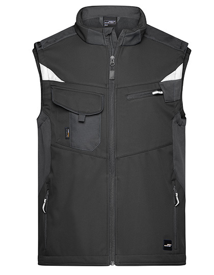 James&Nicholson Workwear Softshell Vest -STRONG- James&Nicholson Workwear Softshell Vest -STRONG-