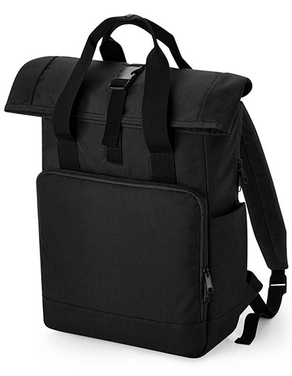 BagBase Recycled Twin Handle Roll-Top Laptop Backpack BagBase Recycled Twin Handle Roll-Top Laptop Backpack