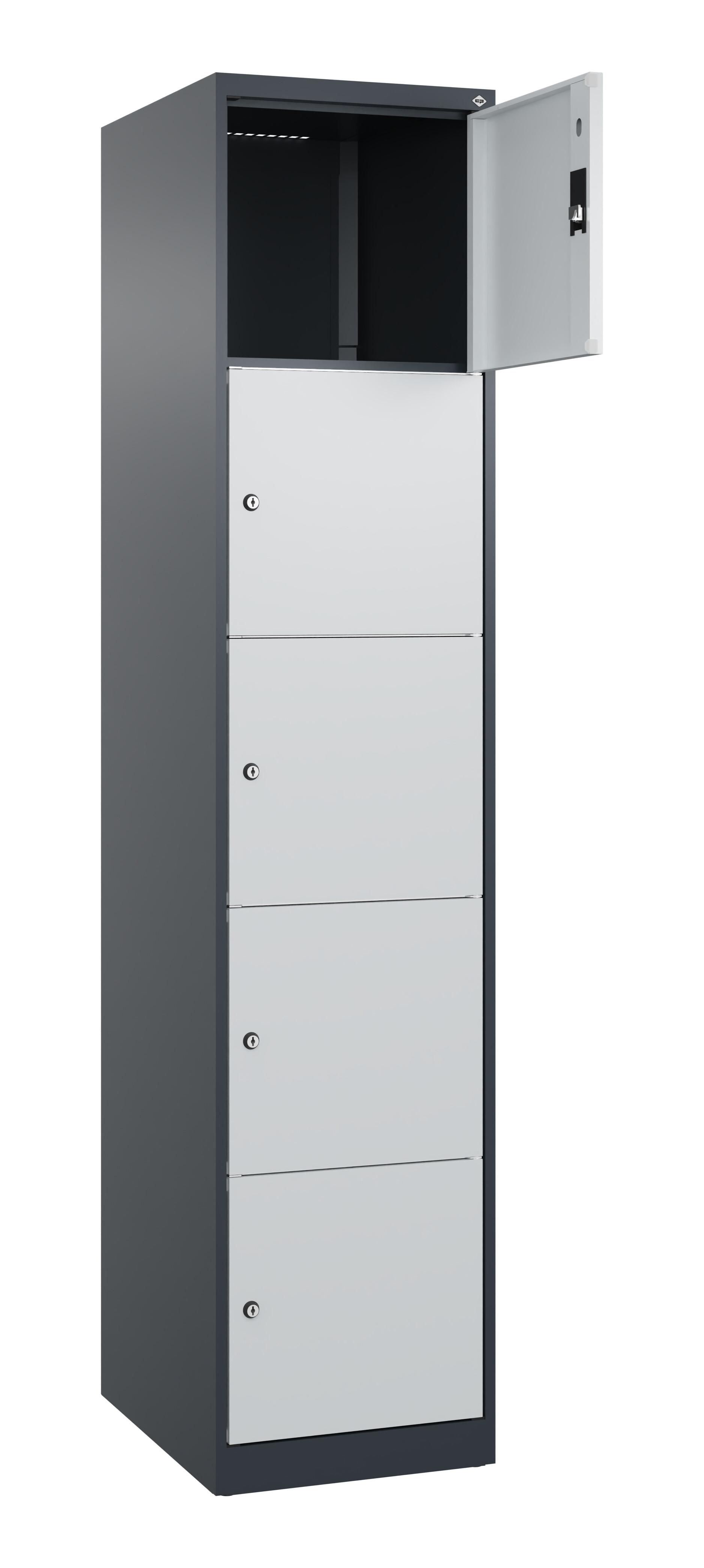 Schließfachschrank Classic Plus, 5 Fächer, 1850x400x500mm Schließfachschrank Classic Plus, 5 Fächer, 1850x400x500mm