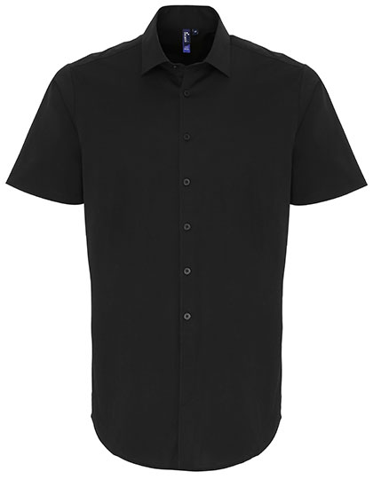 Premier Workwear Men´s Stretch Fit Poplin Short Sleeve Cotton Shirt Premier Workwear Men´s Stretch Fit Poplin Short Sleeve Cotton Shirt
