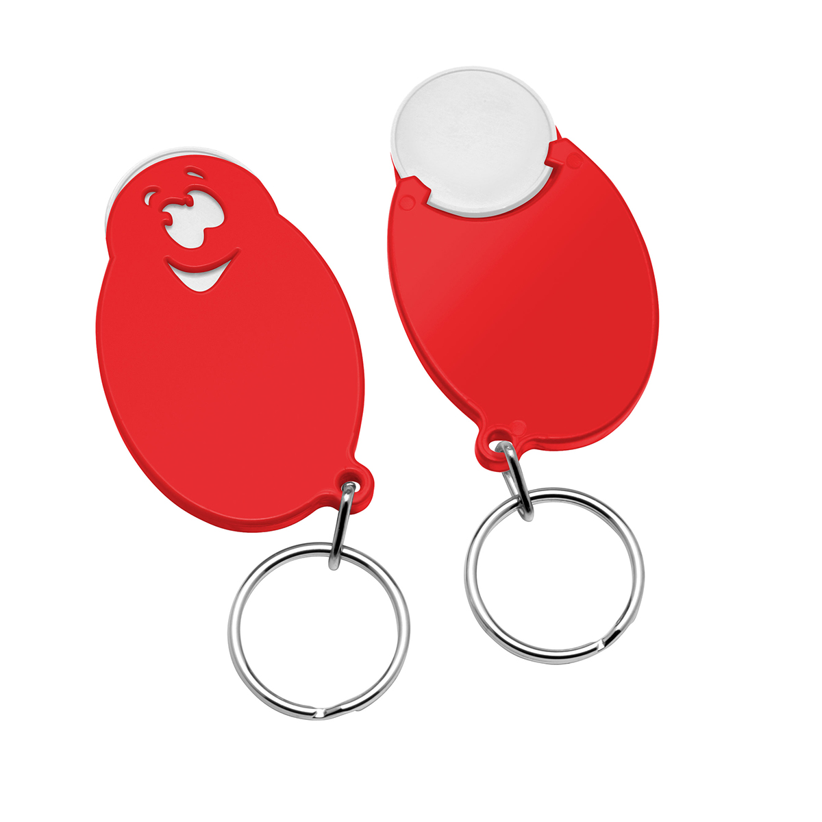 Chiphalter mit 1€-Chip Gesicht Chiphalter mit 1€-Chip Gesicht