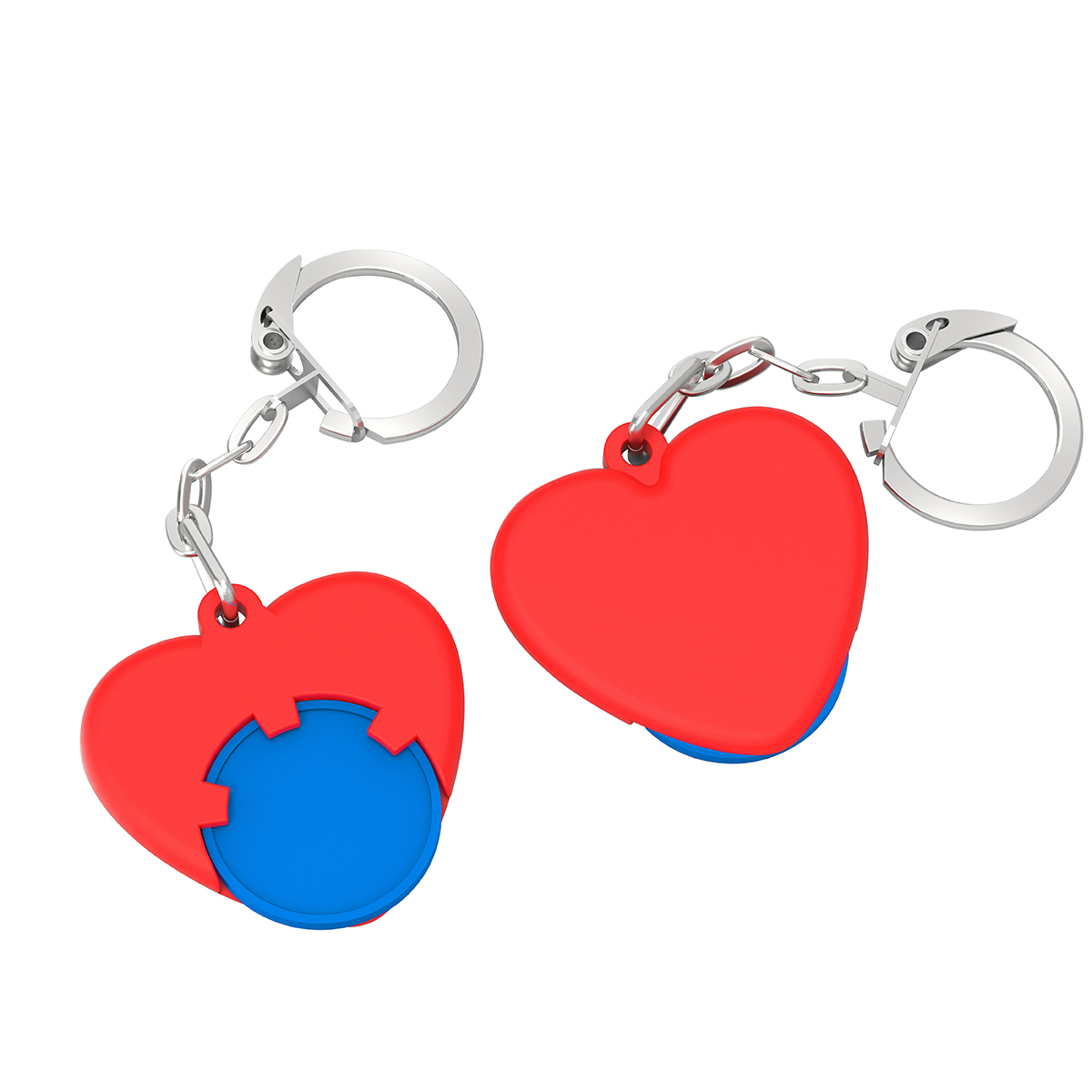 Chiphalter mit 1€-Chip Herz Chiphalter mit 1€-Chip Herz