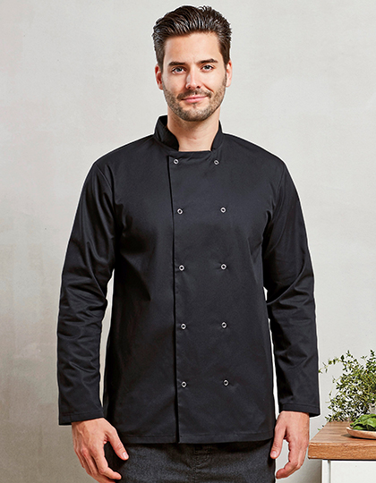 Premier Workwear Chef´s Long Sleeve Stud Jacket