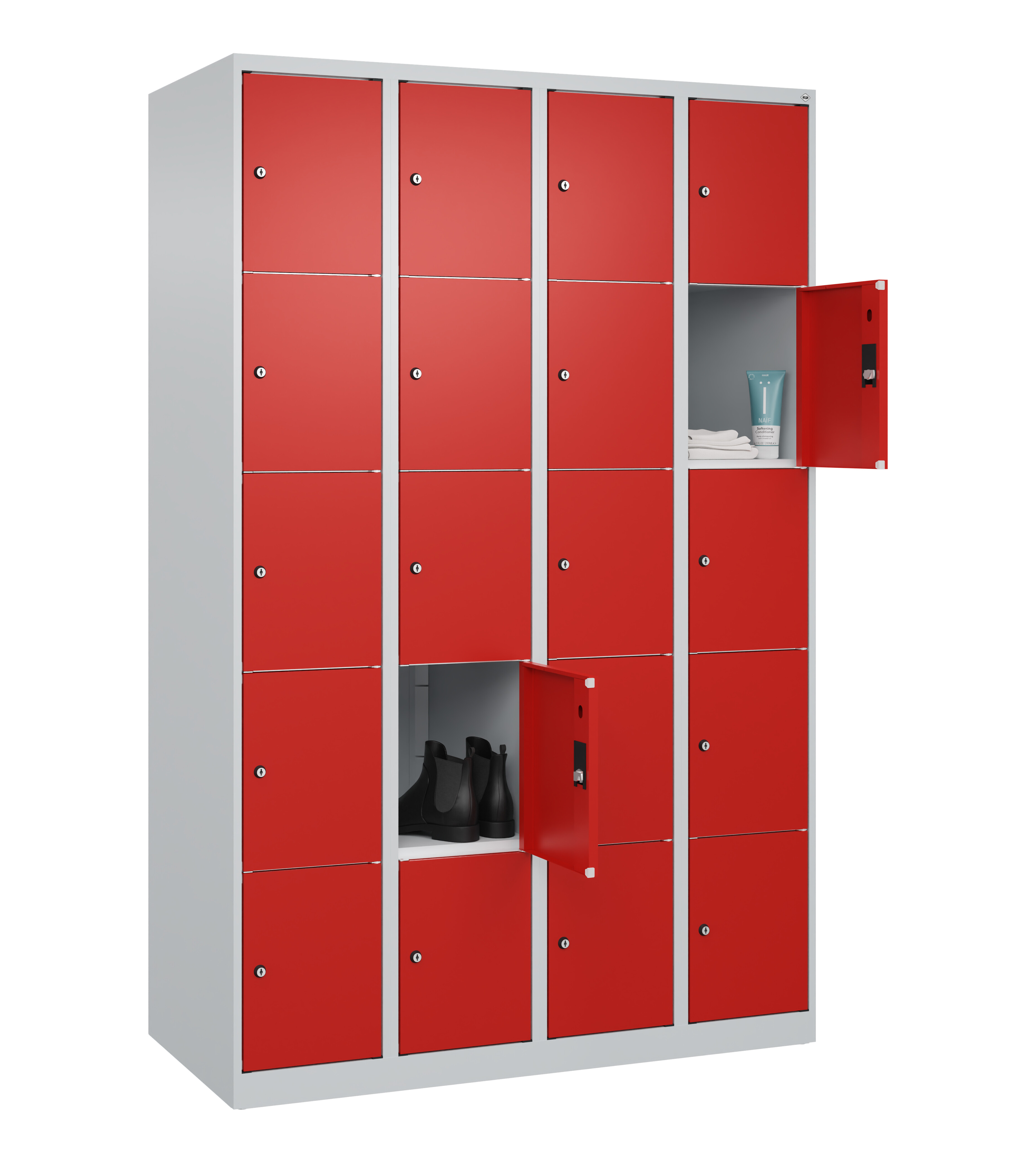 Schließfachschrank Classic Plus, 20 Fächer, 1850x1200x500mm
