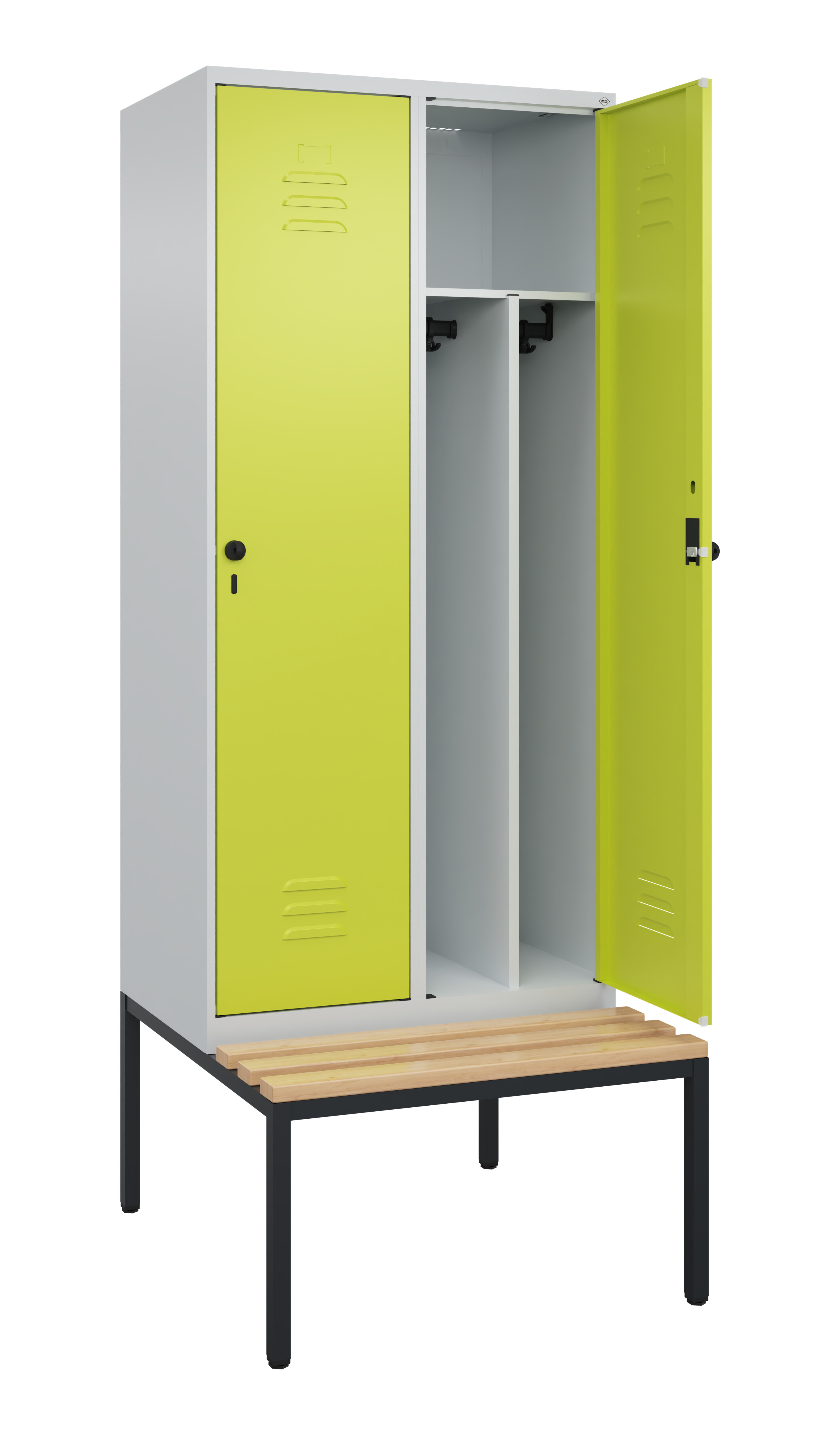 Spind Classic Plus, Bank, 4 Abteile, 2120x1200x815mm Spind Classic Plus, Bank, 4 Abteile, 2120x1200x815mm