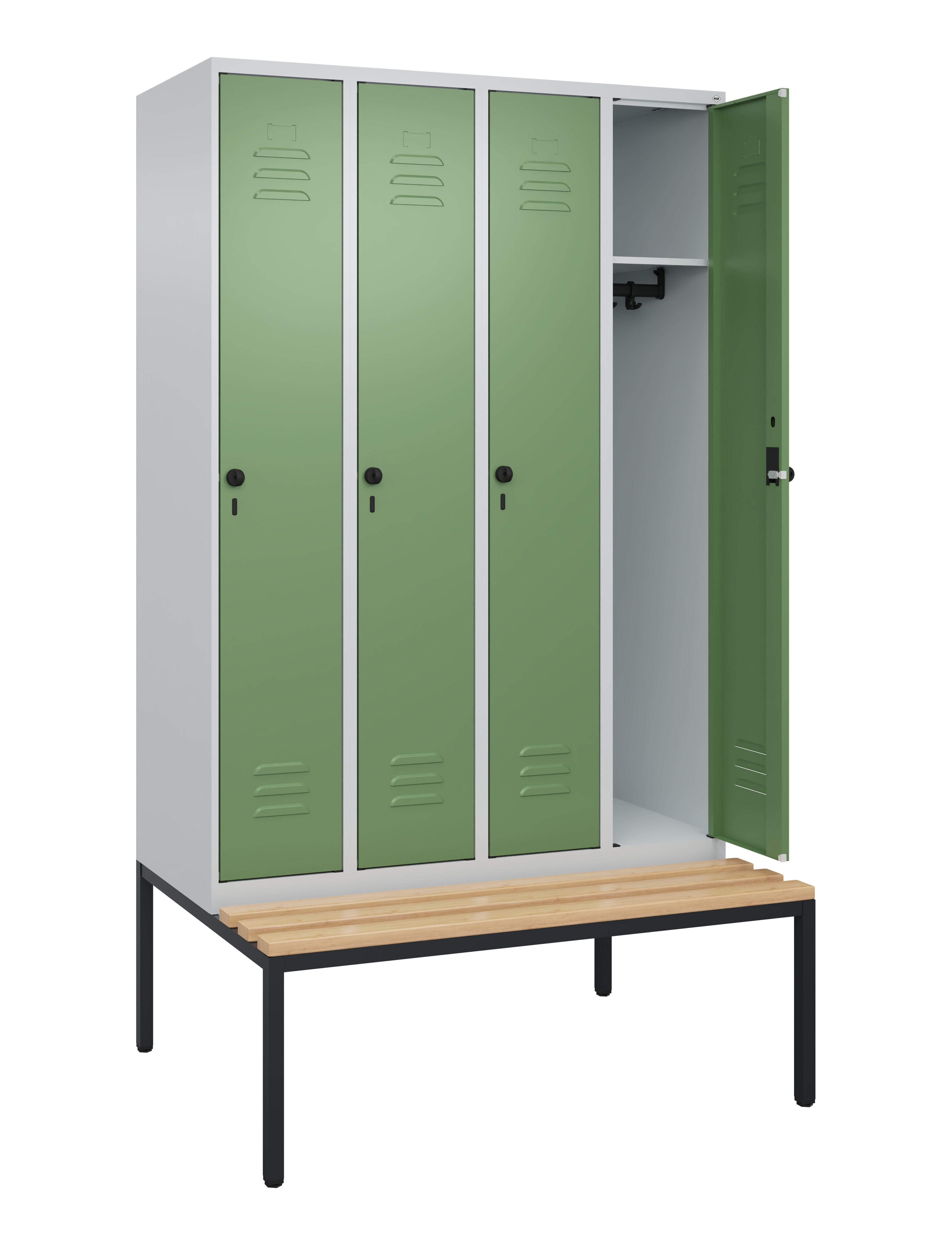 Spind Classic Plus, Bank, 3 Abteile, 2120x1200x815mm Spind Classic Plus, Bank, 3 Abteile, 2120x1200x815mm