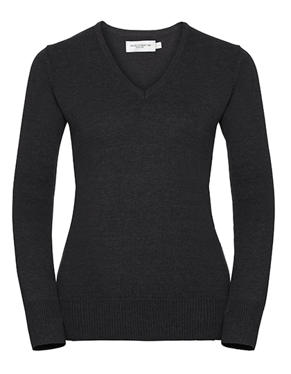 Russell Collection Ladies´ V-Neck Knitted Pullover Russell Collection Ladies´ V-Neck Knitted Pullover