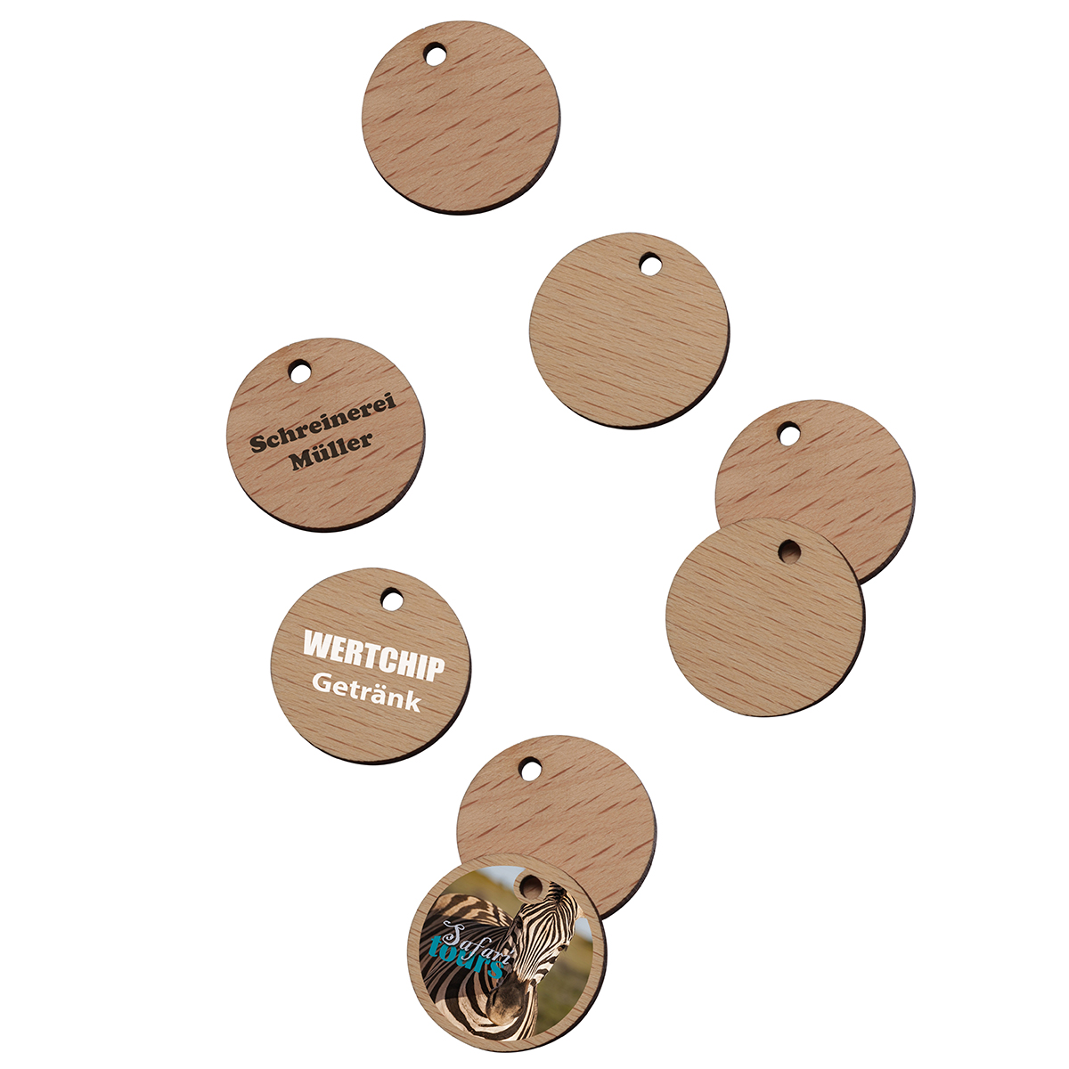 1€-Chip Holz 1€-Chip Holz