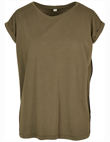 Build Your Brand Ladies´ Organic Extended Shoulder Tee