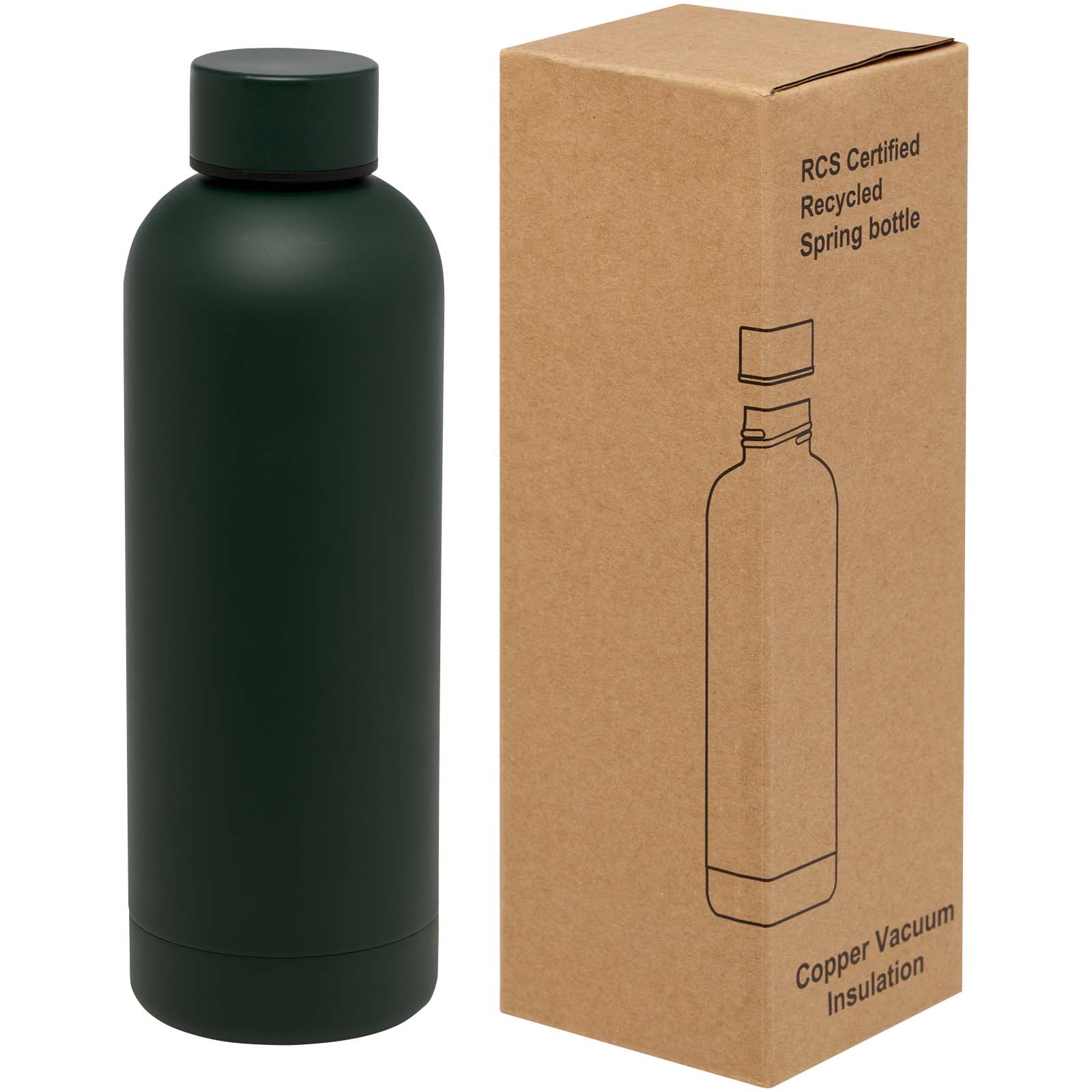 Spring 500 ml RCS-zertifizierte Kupfer-Vakuum Isolierflasche aus recyceltem Edelstahl Spring 500 ml RCS-zertifizierte Kupfer-Vakuum Isolierflasche aus recyceltem Edelstahl