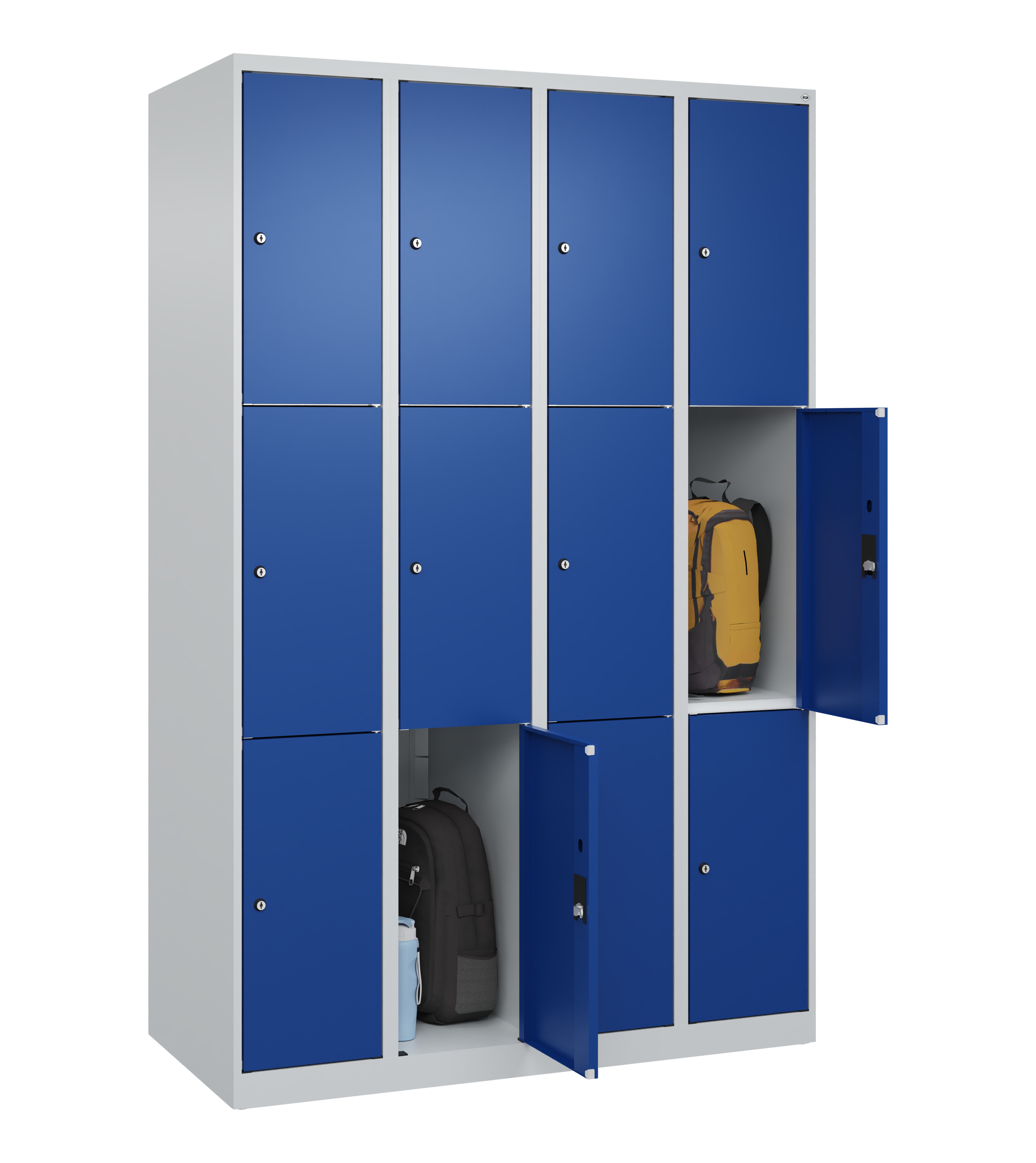 Schließfachschrank Classic Plus, 12 Fächer, 1850x1200x500mm Schließfachschrank Classic Plus, 12 Fächer, 1850x1200x500mm