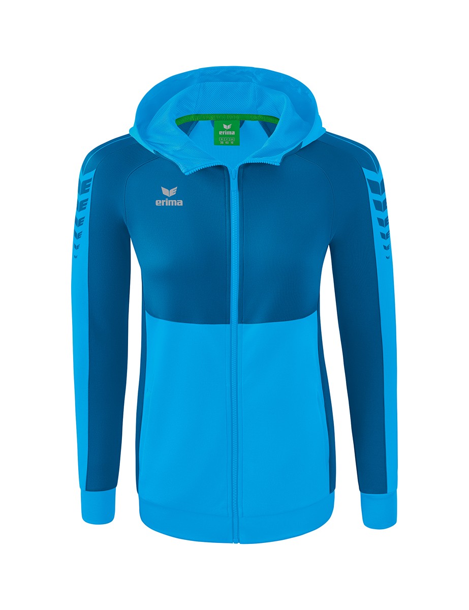 Erima Six Wings Trainingsjacke mit Kapuze Damen Erima Six Wings Trainingsjacke mit Kapuze Damen